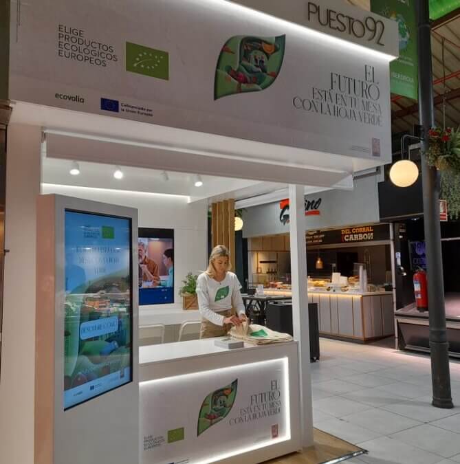 Ecovalia promueve el sello ecológico europeo en mercados de Madrid, Barcelona y Valencia 
